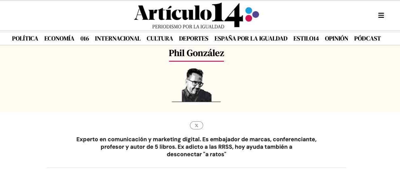 Artículo14 | Phil González